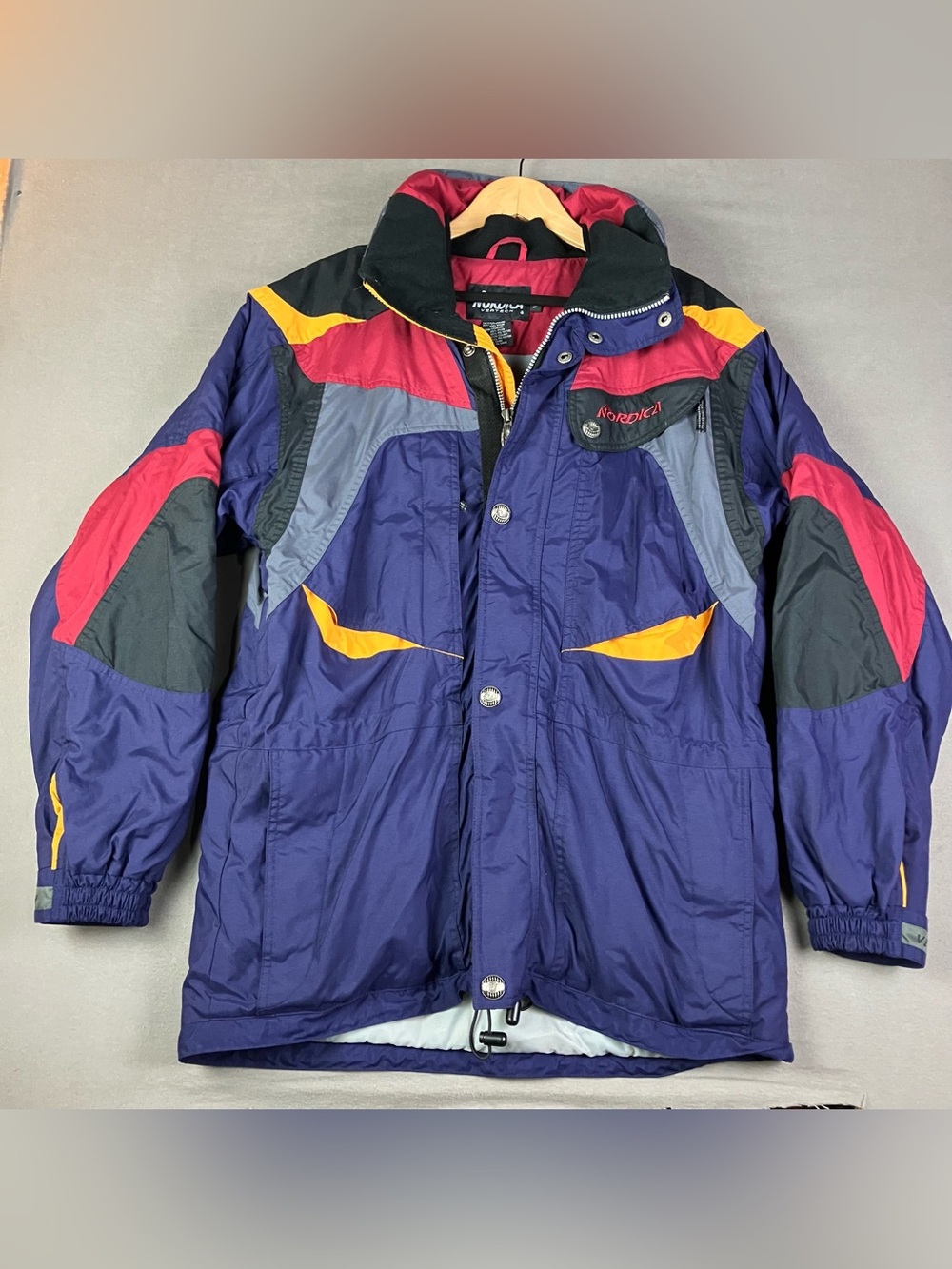 Vintage Nordica Vertech Winter Ski Jacket Men’s Size Small Multicolor Ultrex
